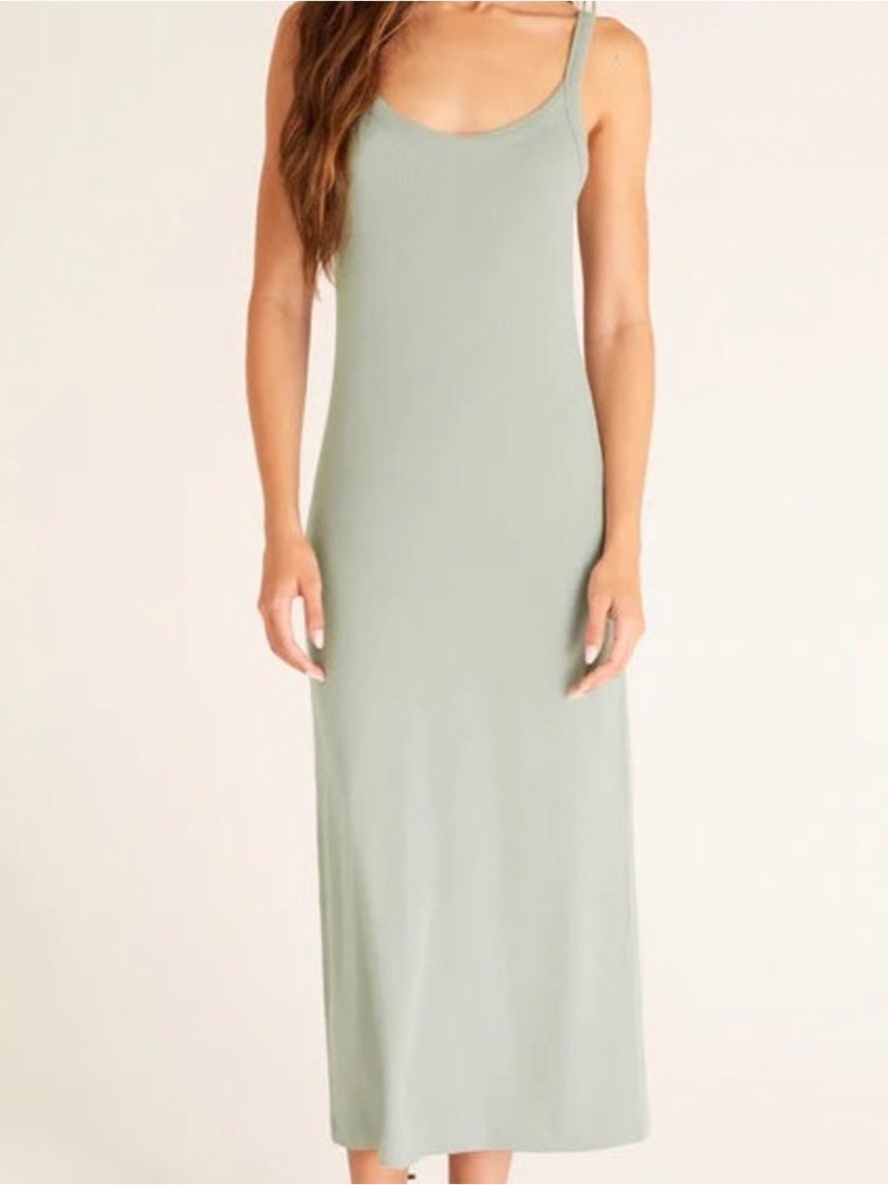 Zsupply Women's Maxi Tank Dress in Sage Green